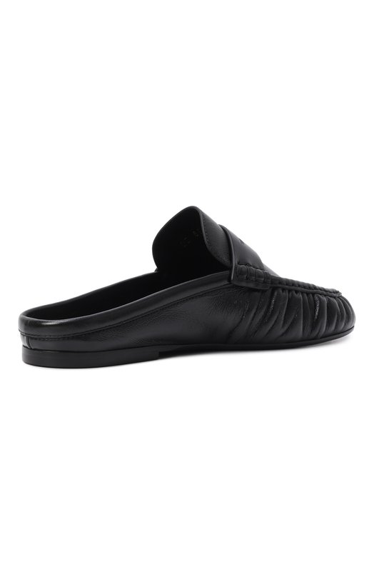Кожаные сабо Le Loafer Saint Laurent 852392/AAFUV Чёрный  852392/AAFUV Фото 5