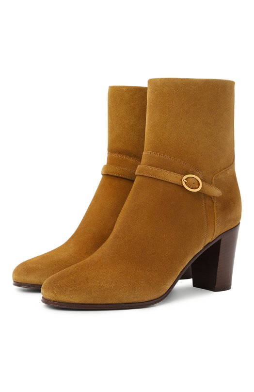 Замшевые ботильоны Pattie 75 Valentino 7W2S0MT7/DHU Коричневый 7W2S0MT7/DHU