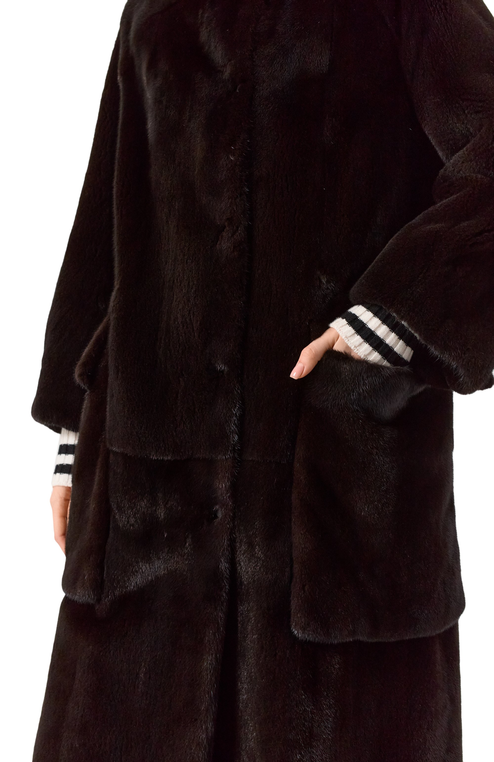 Шуба из меха норки COLOR TEMPERATURE, арт. Н-1/586, фото 6