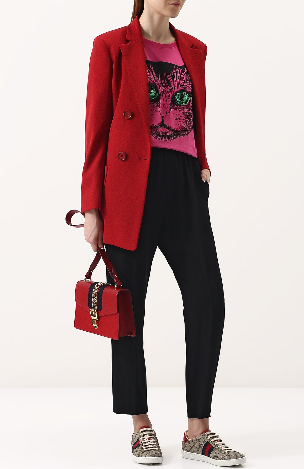 Текстильные кеды ace gg supreme на шнуровке GUCCI светло-коричневого цвета по цене 84960 руб., арт. 499410/K2LH0, фото 2 Текстильные кеды ace gg supreme на шнуровке GUCCI, арт. 499410/K2LH0, фото 2