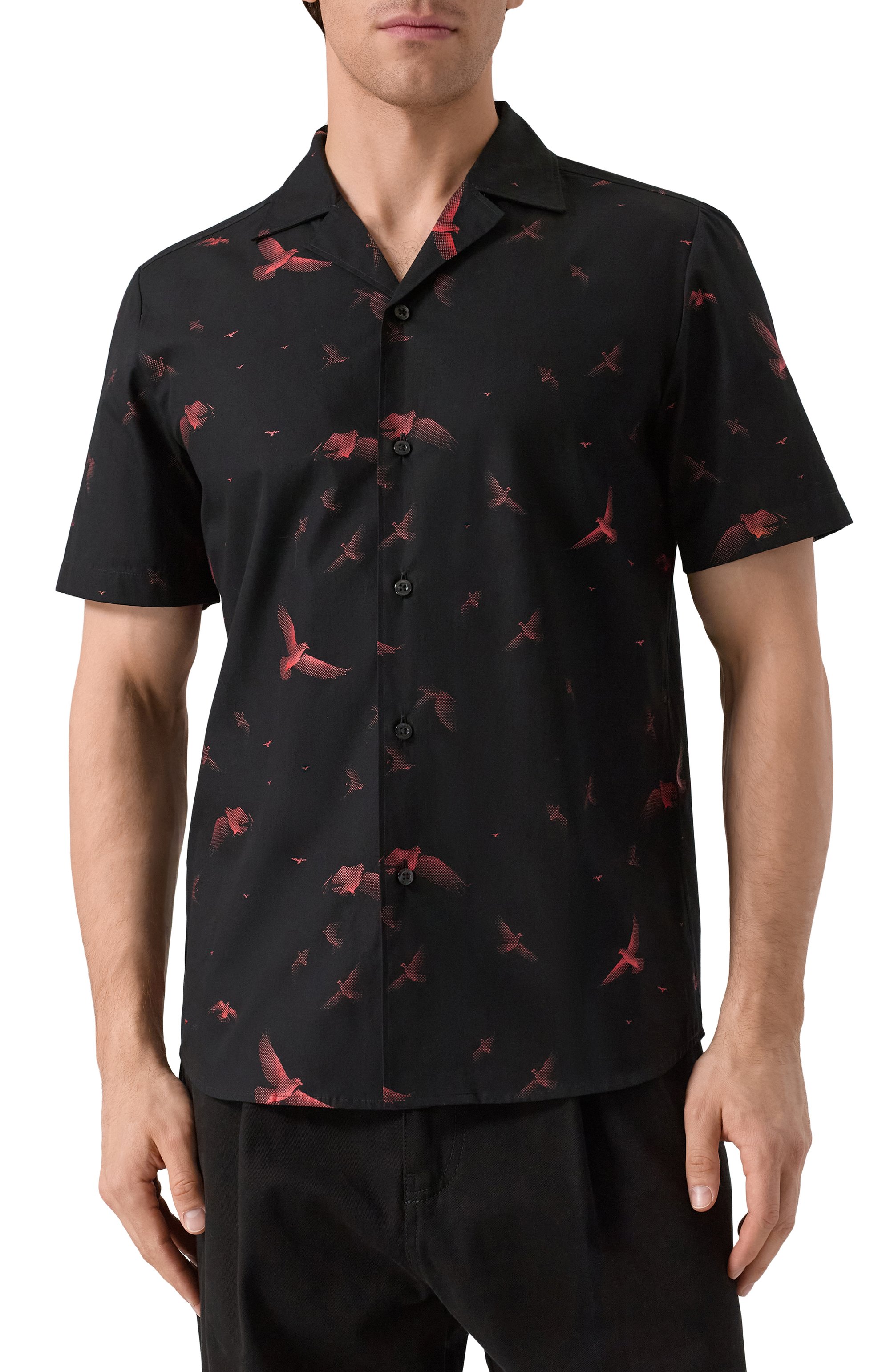 Хлопковая рубашка HUGO черного цвета по цене 12500 руб., арт. 50545328, фото 3 Хлопковая рубашка HUGO, арт. 50545328, фото 3