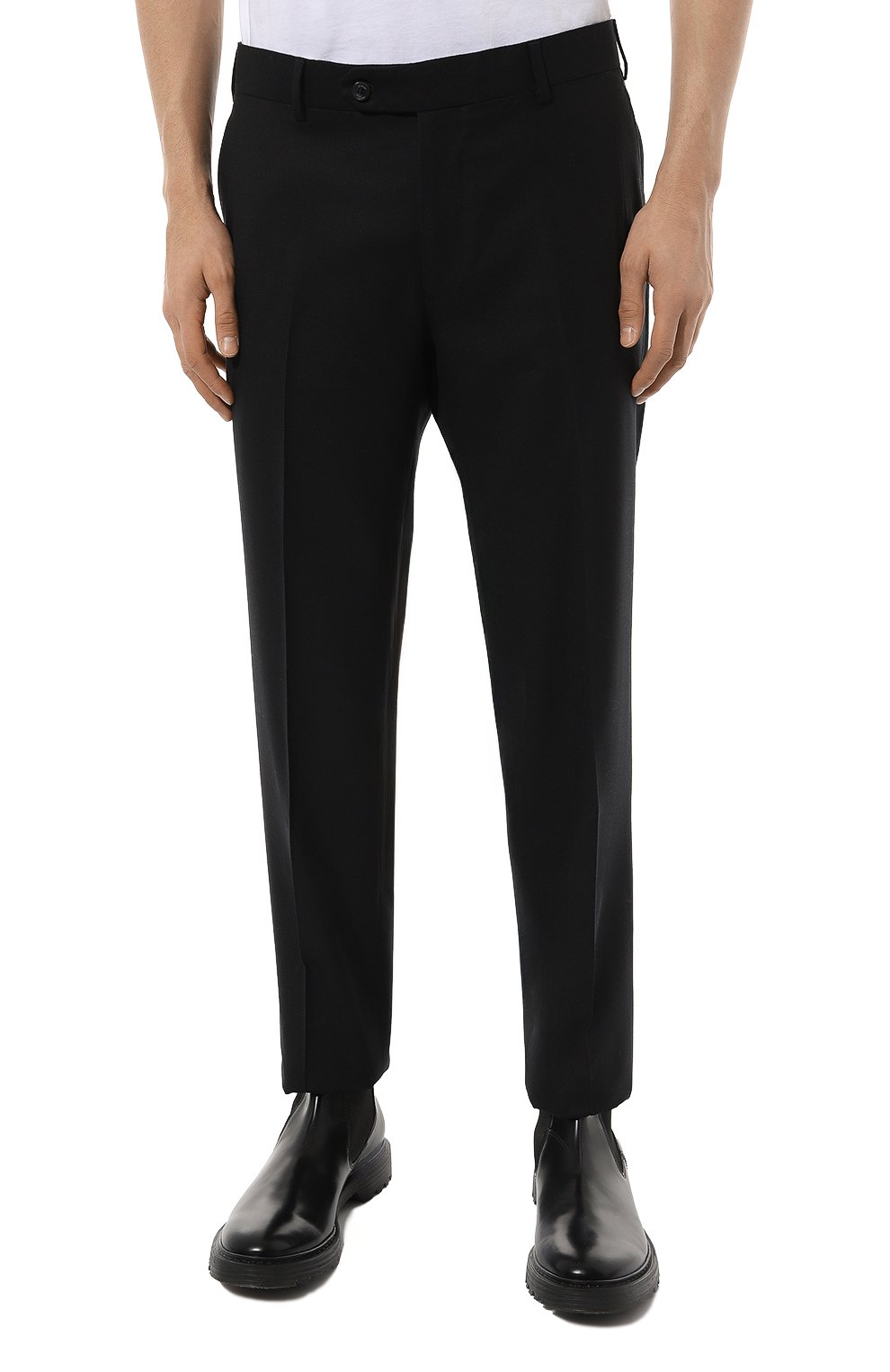 Шерстяные брюки STEFANO RICCI черного цвета по цене 108000 руб., арт. M5T022T003/DG16HC, фото 3 Шерстяные брюки STEFANO RICCI, арт. M5T022T003/DG16HC, фото 3