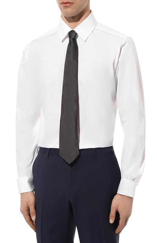 Хлопковая сорочка Corneliani 93P900-9391082 Белый  93P900-9391082 Фото 3