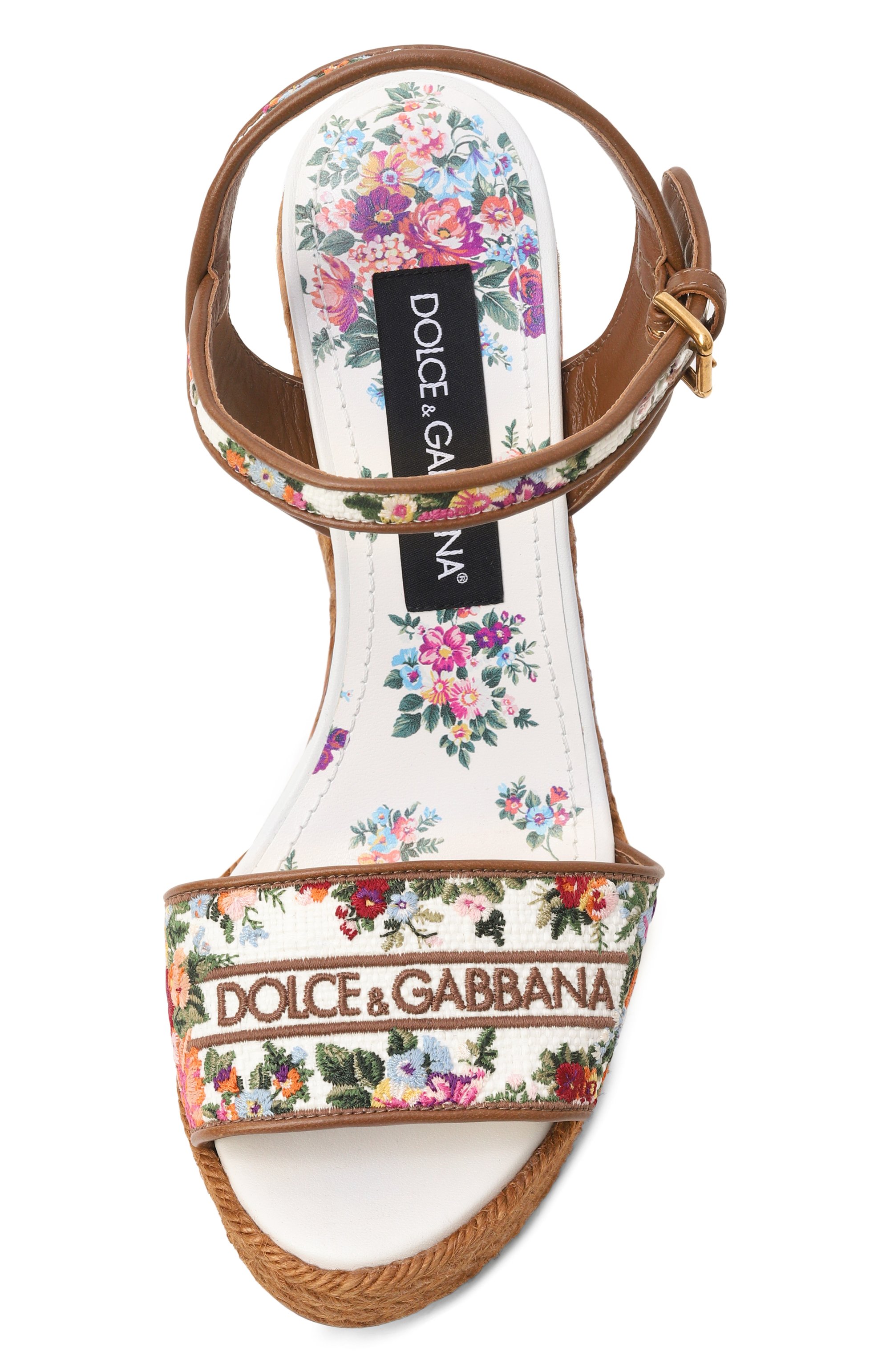 Текстильные босоножки lolita DOLCE & GABBANA, арт. CZ0318/A6483, фото 6