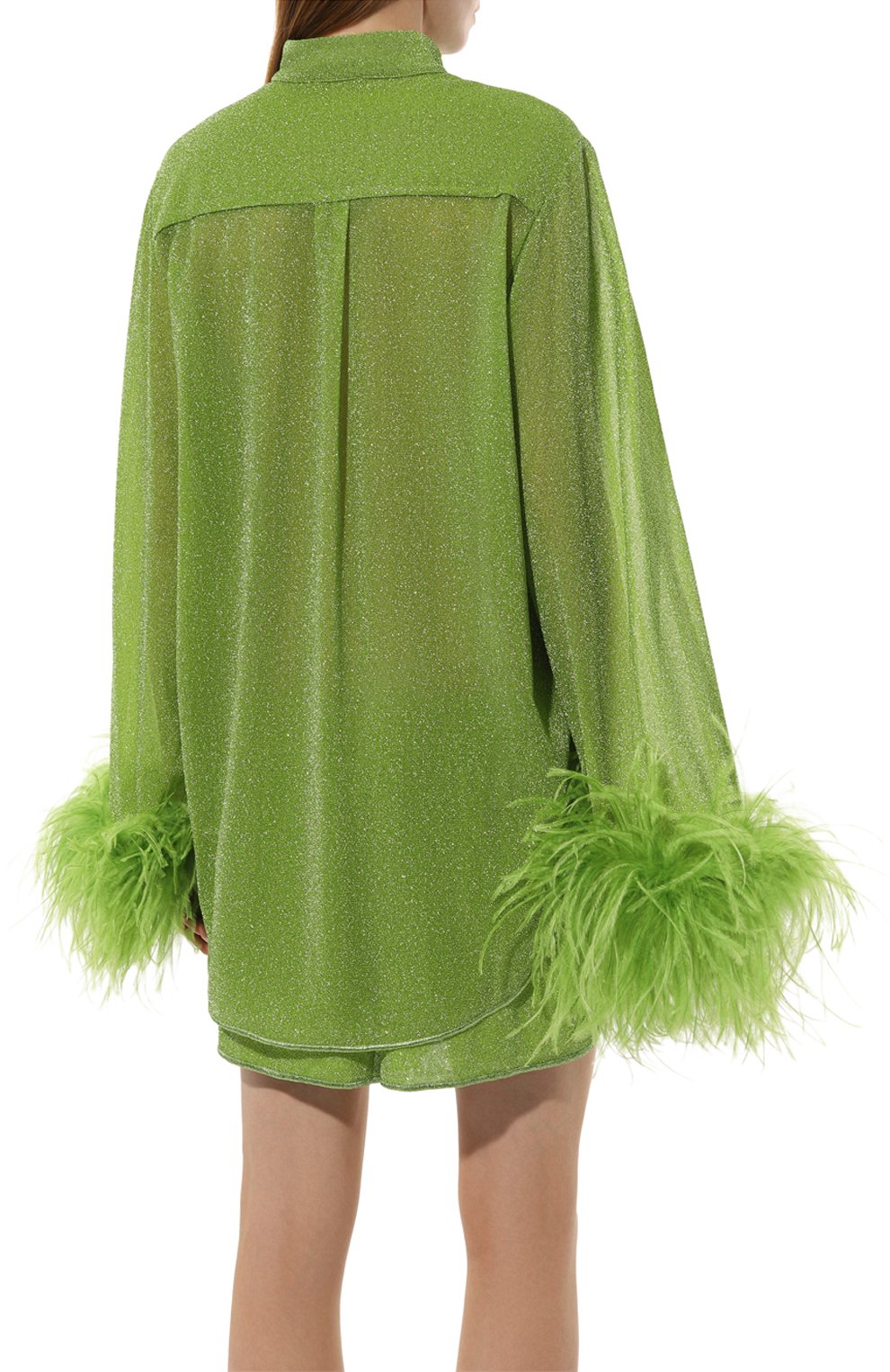 Блузка с отделкой перьями OSEREE, арт. LSF213, фото 4