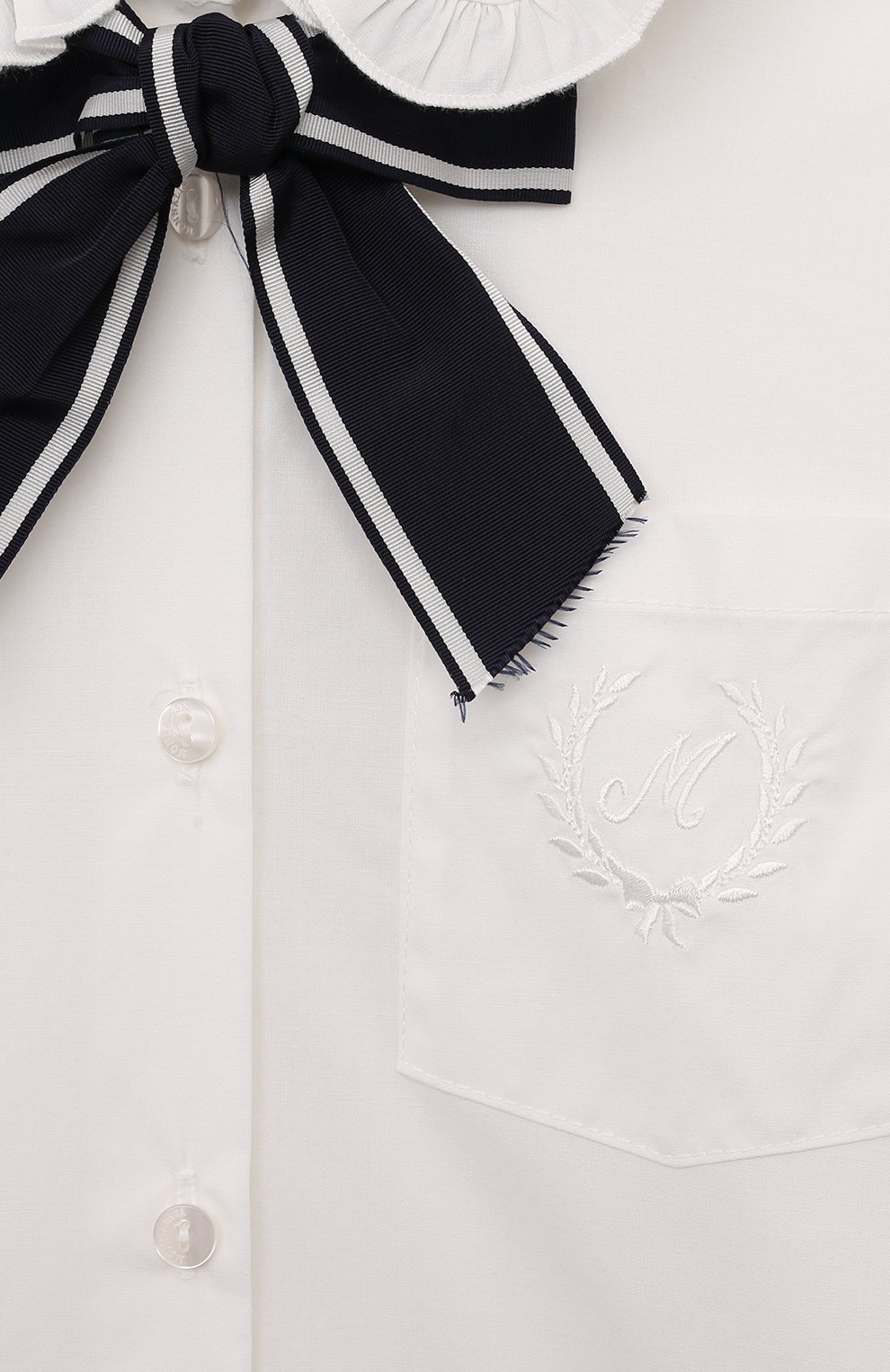 Хлопковая блузка MONNALISA, арт. 18DCAS, фото 3