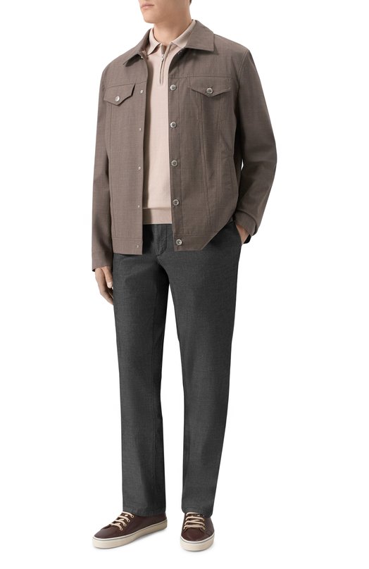 Брюки из хлопка и лиоцелла MVST M26.CSM.T406/TS0BK Серый  M26.CSM.T406/TS0BK Фото 2