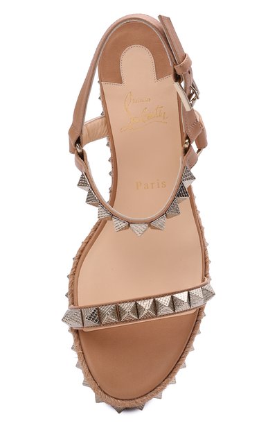 Кожаные босоножки pyraclou 60 CHRISTIAN LOUBOUTIN, арт. 1180559/PYRACL0U 60, фото 5