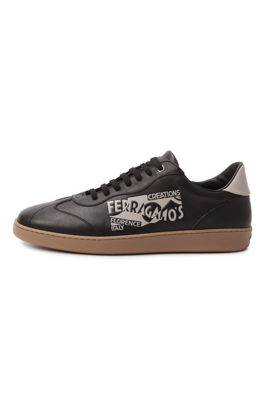 Кожаные кеды Garda Ferragamo 775064 Чёрный  775064 Фото 4