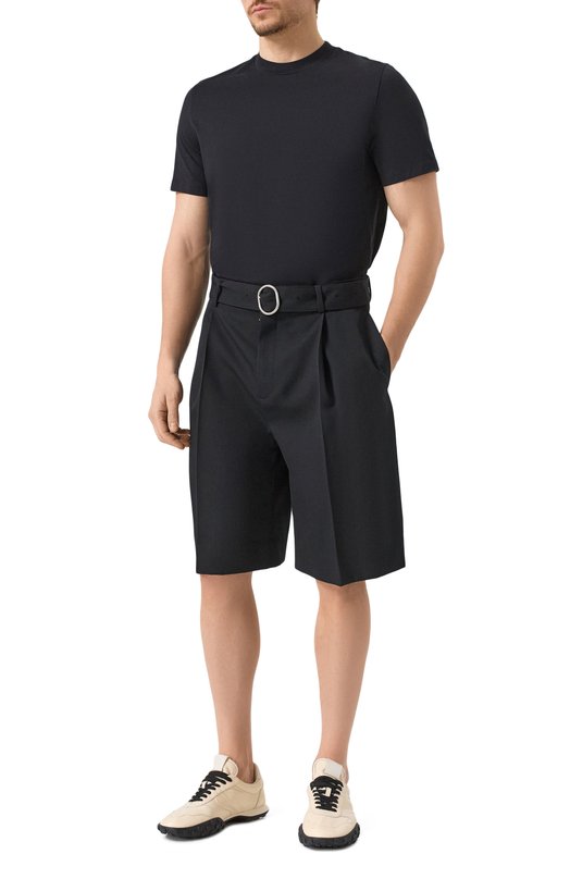 Хлопковая футболка Jil Sander J21GC0004/J45084 Чёрный  J21GC0004/J45084 Фото 2