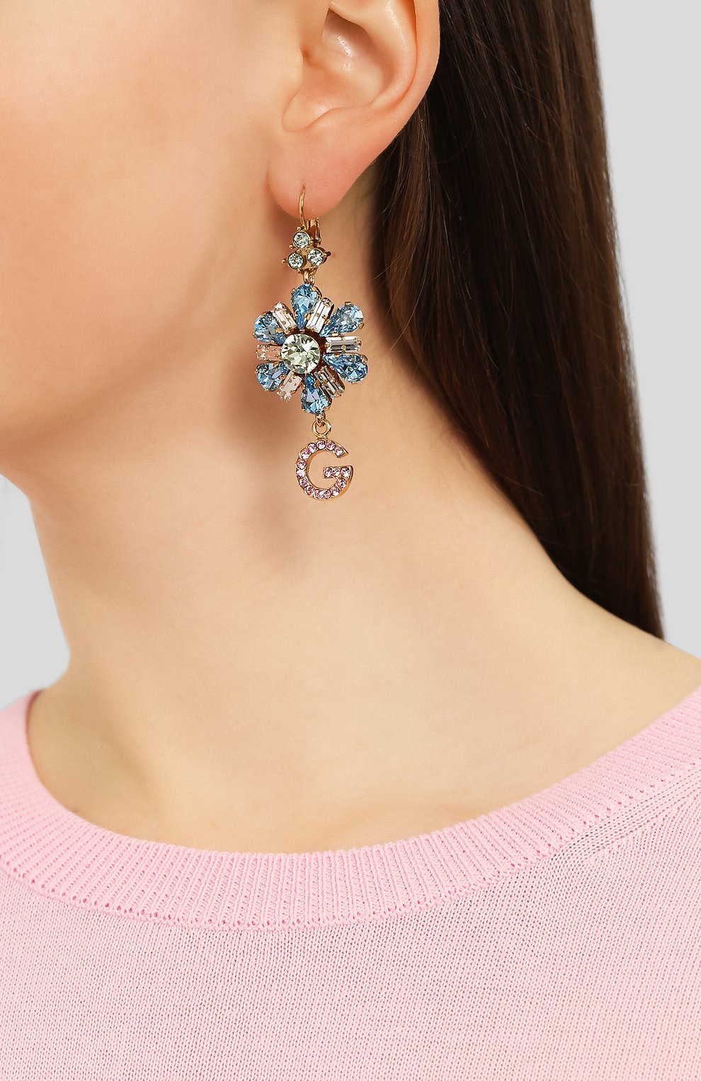 Серьги DOLCE & GABBANA разноцветного цвета по цене 64500 руб., арт. WEM2B7/W1111, фото 4 Серьги DOLCE & GABBANA, арт. WEM2B7/W1111, фото 4