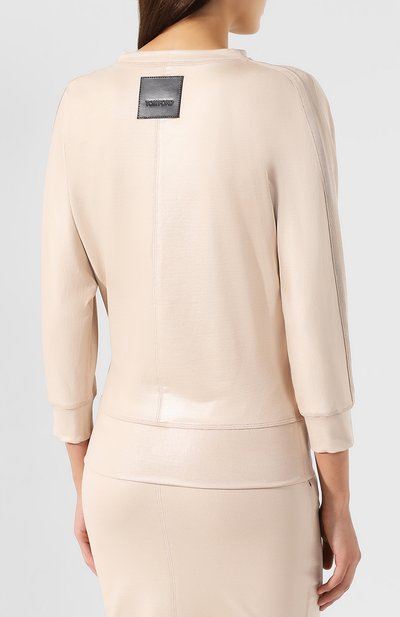 Шелковый пуловер TOM FORD бежевого цвета по цене 156000 руб., арт. TSJ333-FAX468, фото 4 Шелковый пуловер TOM FORD, арт. TSJ333-FAX468, фото 4