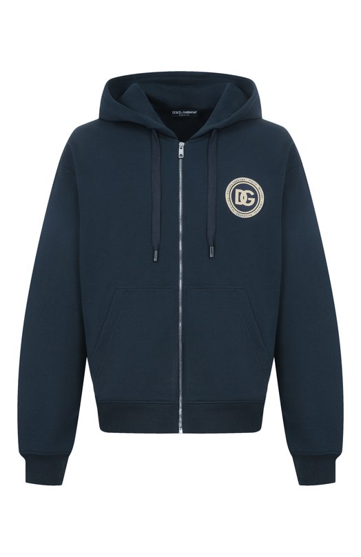 Хлопковая толстовка Dolce & Gabbana G9AIYZ/G7PZG Синий G9AIYZ/G7PZG