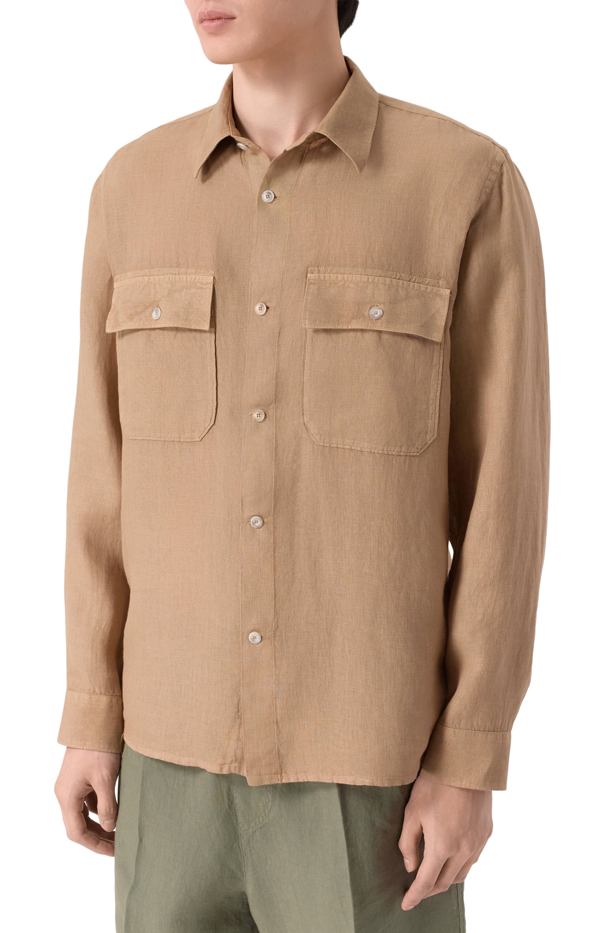 Льняная рубашка 120% LINO, арт. 33ALIM19SG/0115/000, фото 3