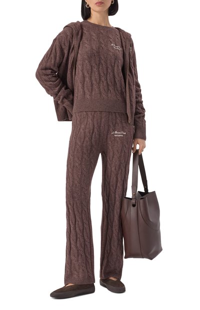 Брюки из кашемира и шерсти sporty & rich x le bristol paris SPORTY AND RICH, арт. PA041517619BR03, фото 2