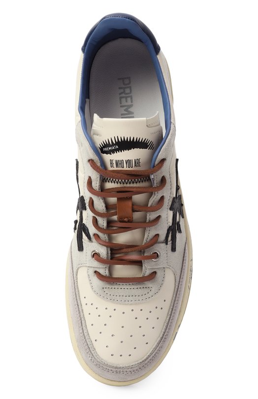 Кожаные кеды BSKT Clay Premiata BSKT CLAY/VAR 7617 Серый  BSKT CLAY/VAR 7617 Фото 6
