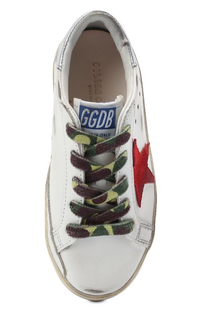Кожаные кеды superstar GOLDEN GOOSE DELUXE BRAND, арт. GJF00101.F001157, фото 4