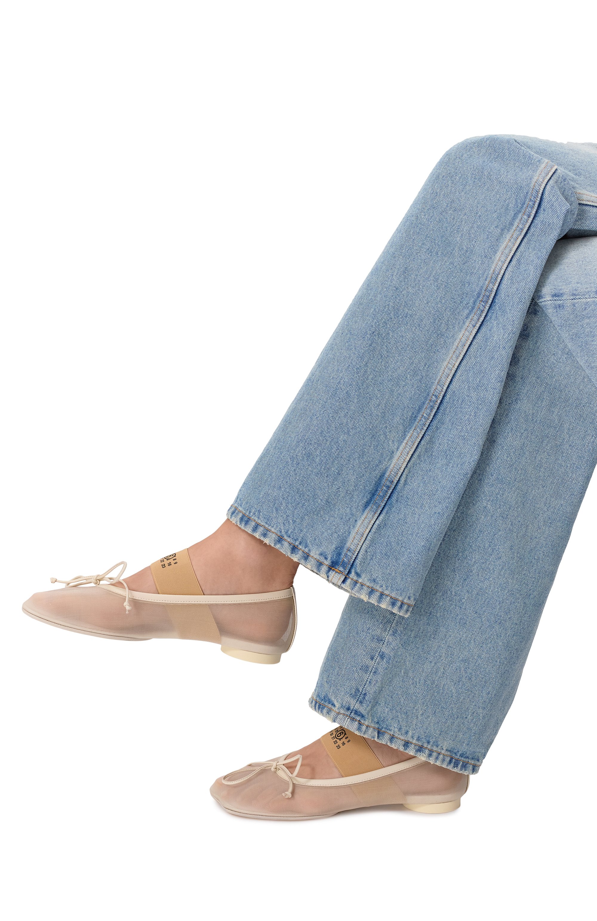 Текстильные балетки anatomic numeric MM6, арт. S59WZ0101/P7138, фото 2