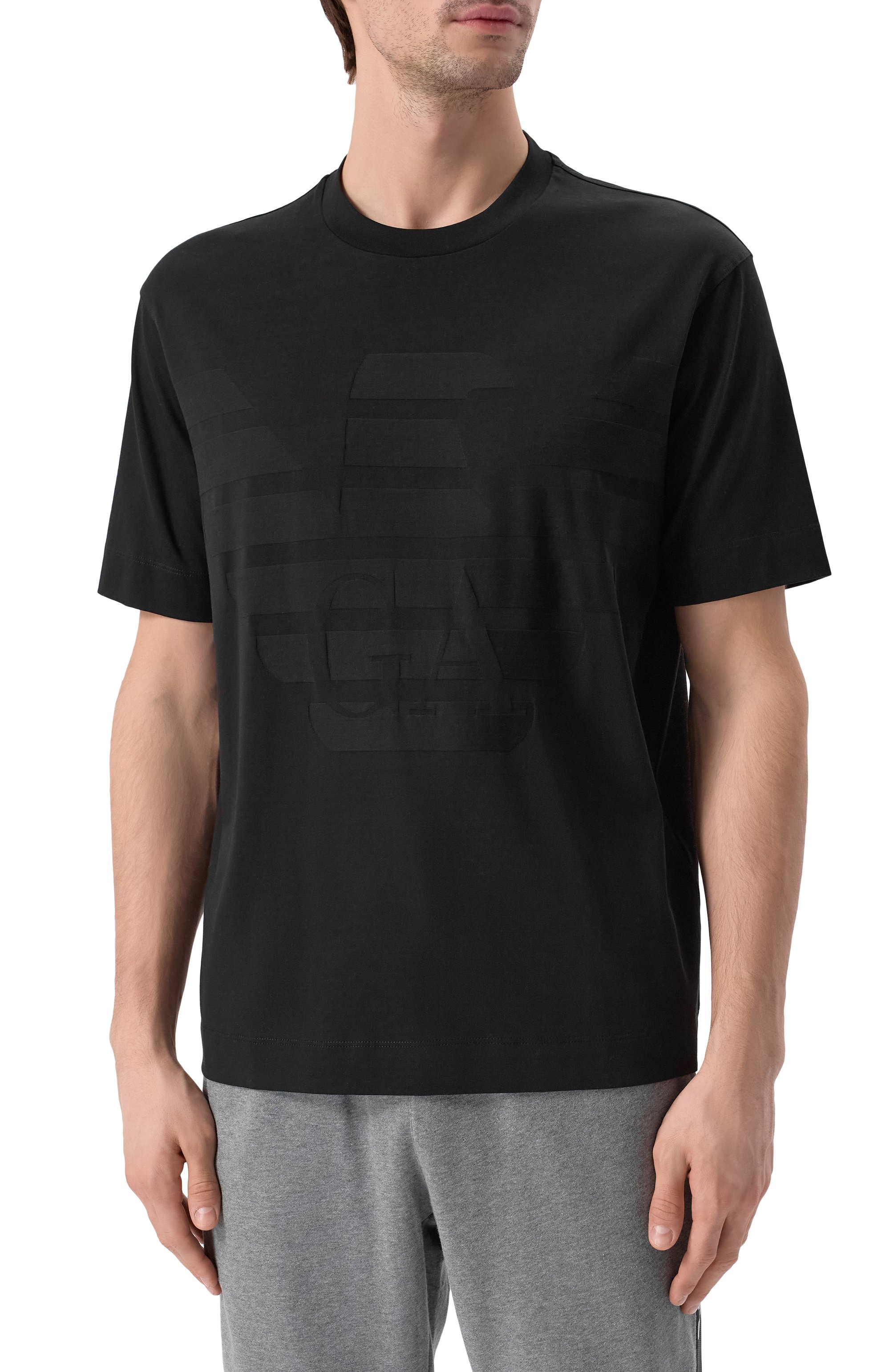 Хлопковая футболка EMPORIO ARMANI, арт. EM000943/AF10762, фото 3