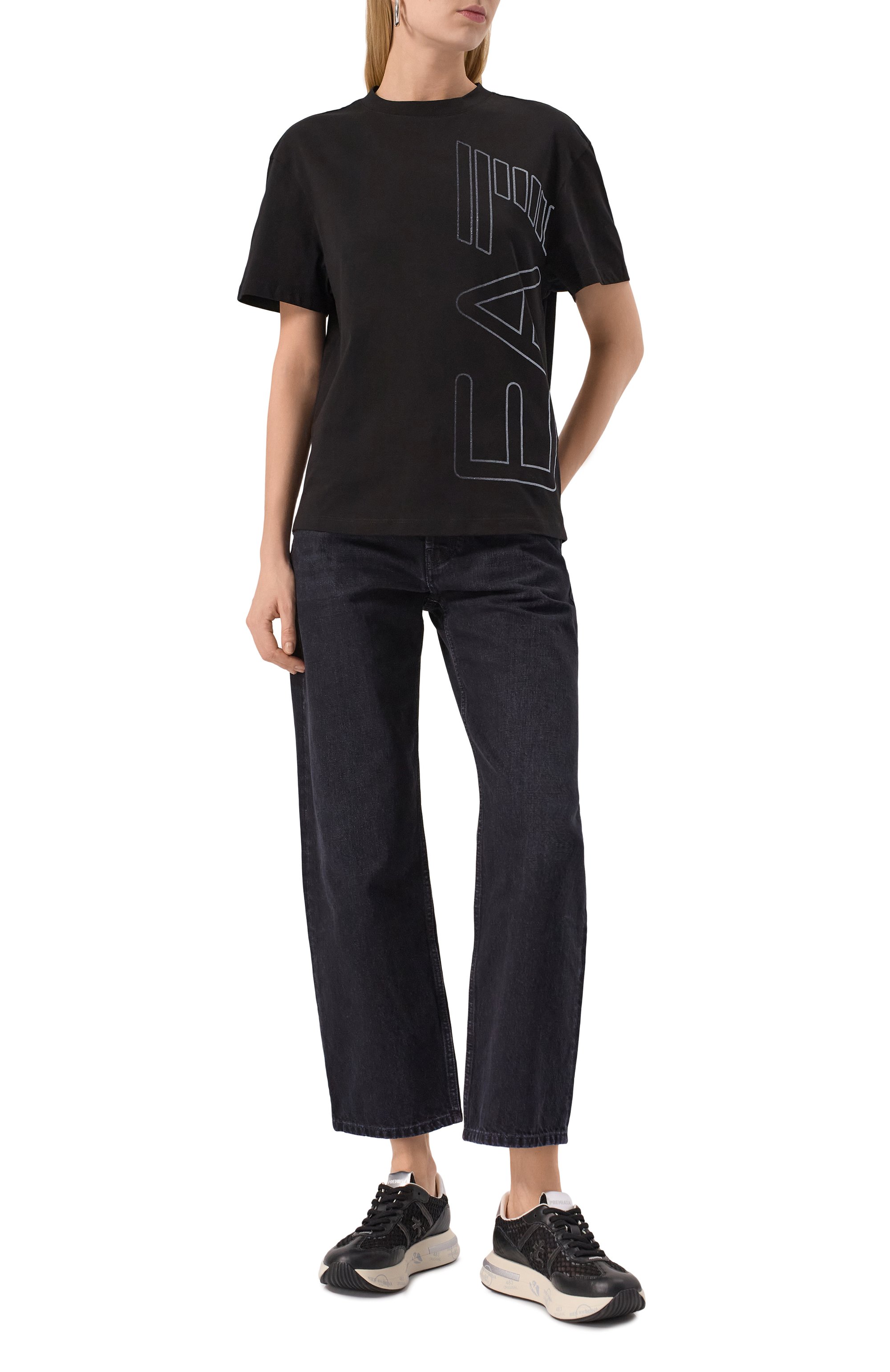 Хлопковая футболка EA7, арт. 7W000185/AF10201, фото 2