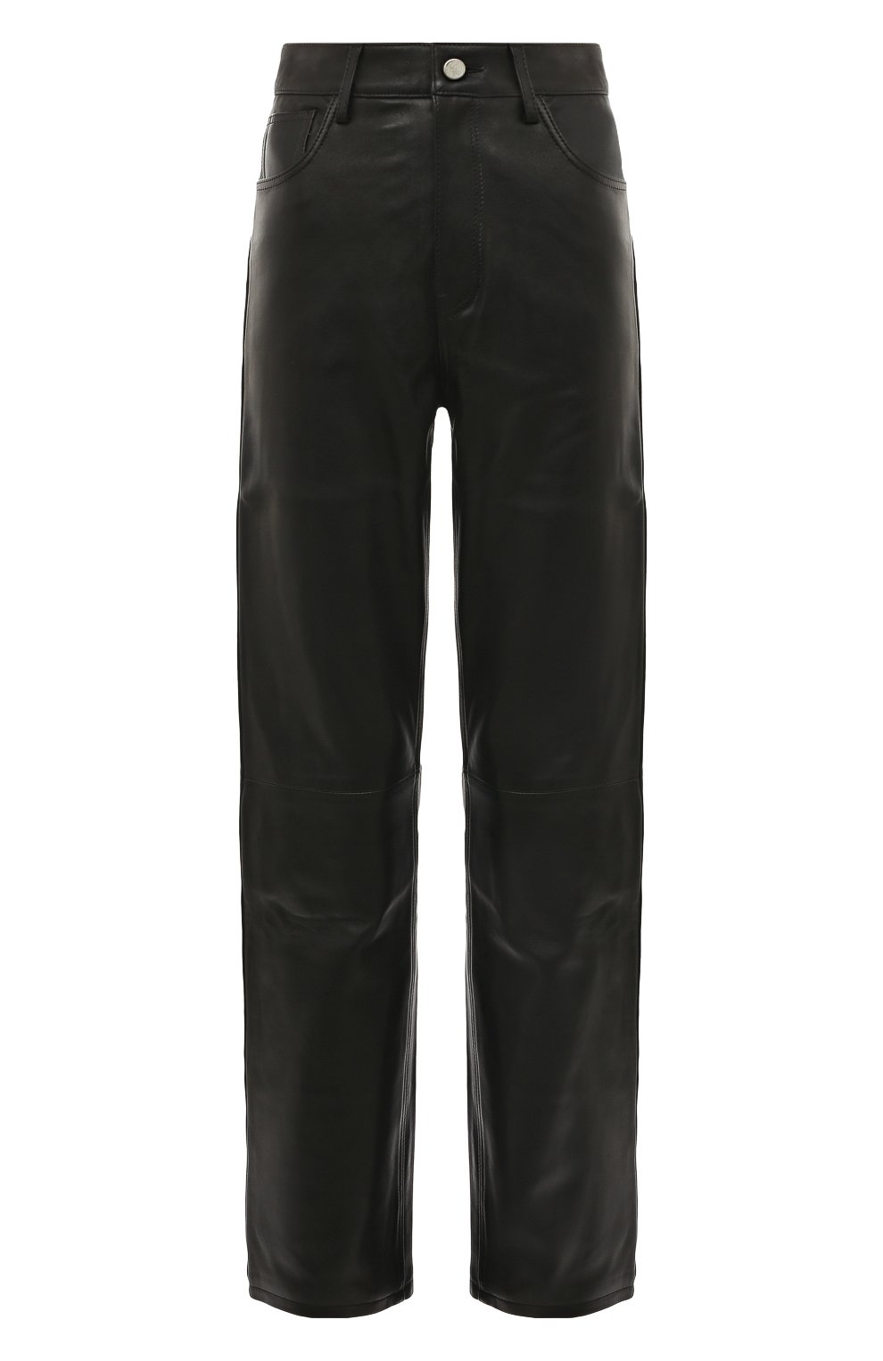 Кожаные брюки LESYANEBO черного цвета по цене 120000 руб., арт. SS23/LEATHERTR001, фото 1 Кожаные брюки LESYANEBO, арт. SS23/LEATHERTR001, фото 1