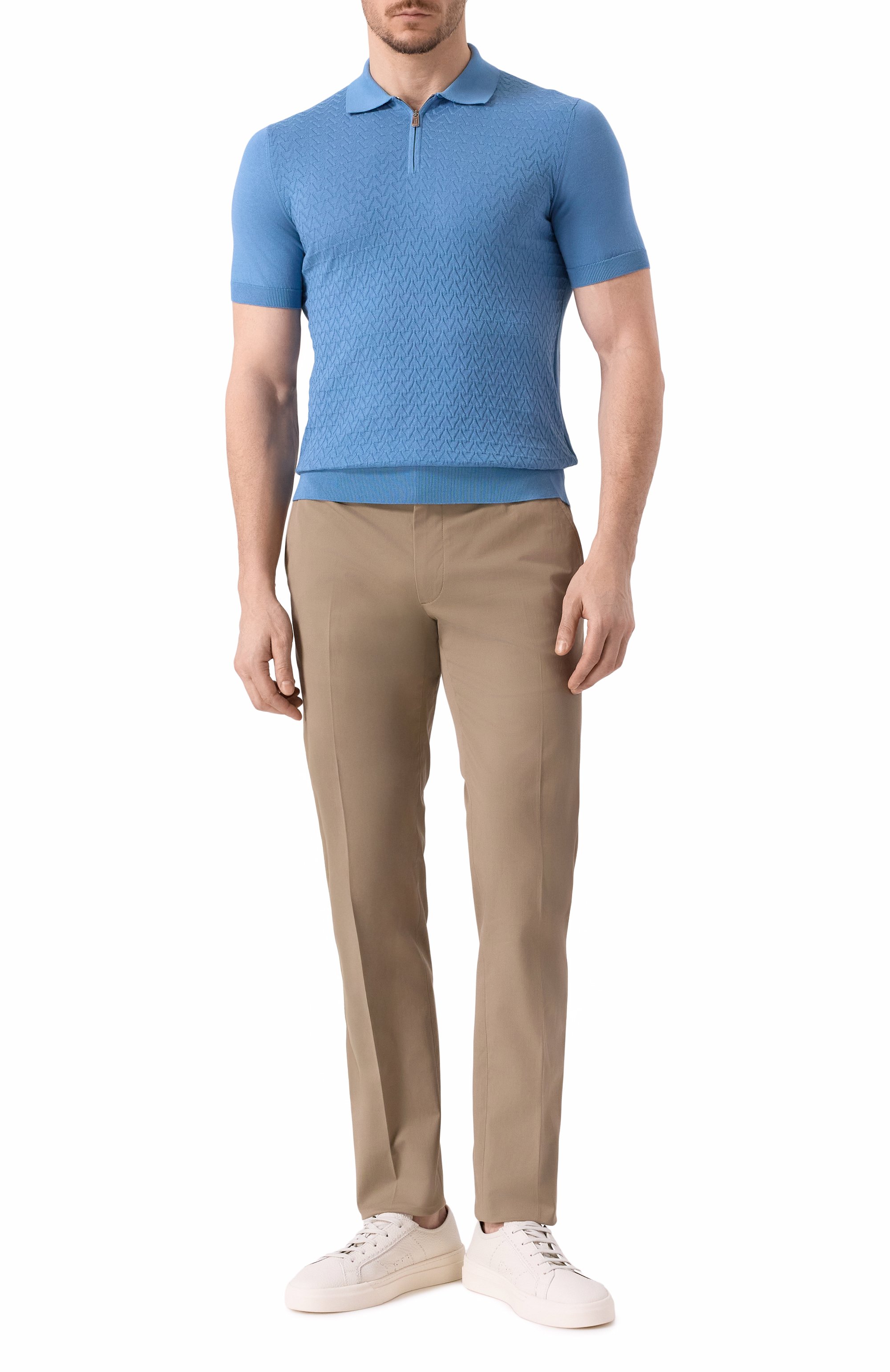 Хлопковое поло FEDELI, арт. 8UED5921, фото 2