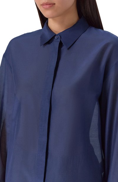 Рубашка из хл�опка и шелка 12 STOREEZ, арт. 126445, фото 5