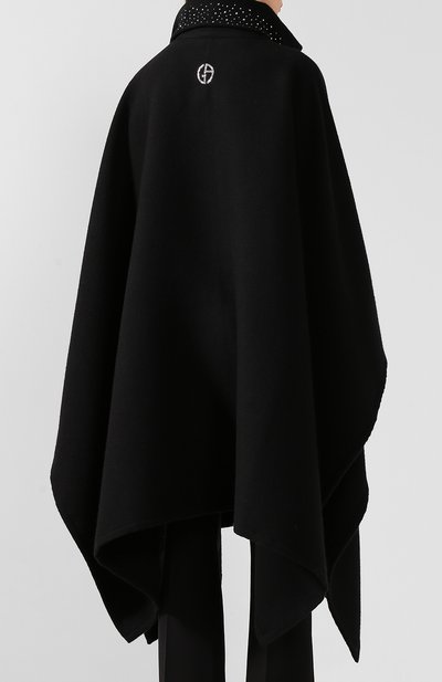 Накидка из смеси шерсти и шелка GIORGIO ARMANI, арт. 795645/9A592, фото 4