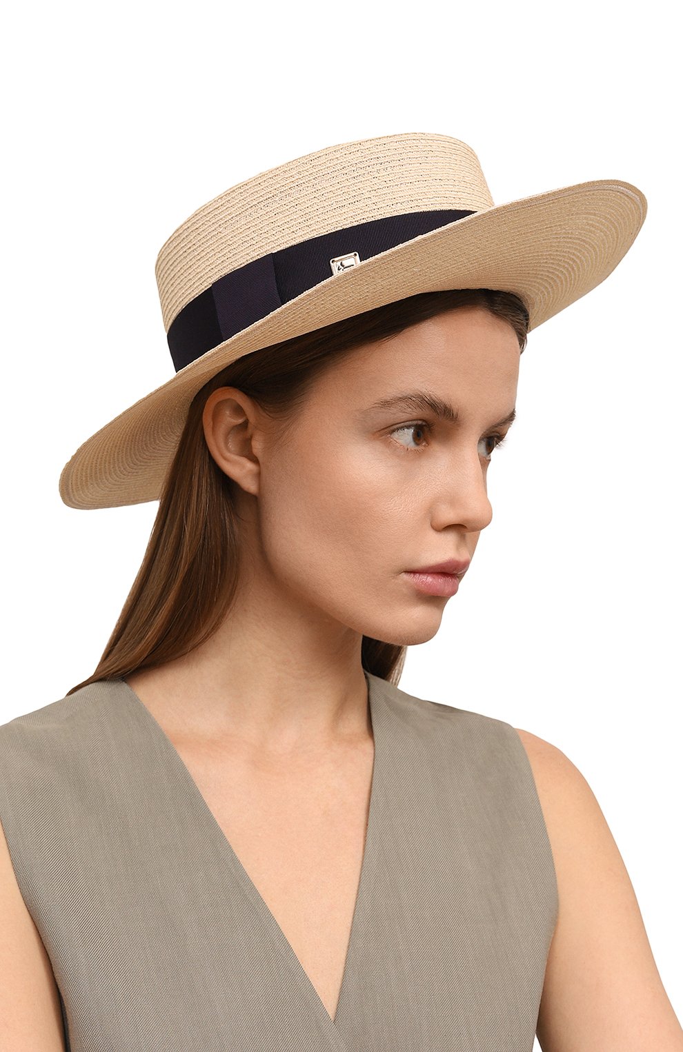 Шляпа COLOMBO бежевого цвета по цене 52250 руб., арт. CL00127/CN, фото 2 Шляпа COLOMBO, арт. CL00127/CN, фото 2