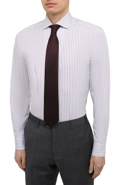 Хлопковая сорочка CORNELIANI, арт. 87P156-1111310/00, фото 4