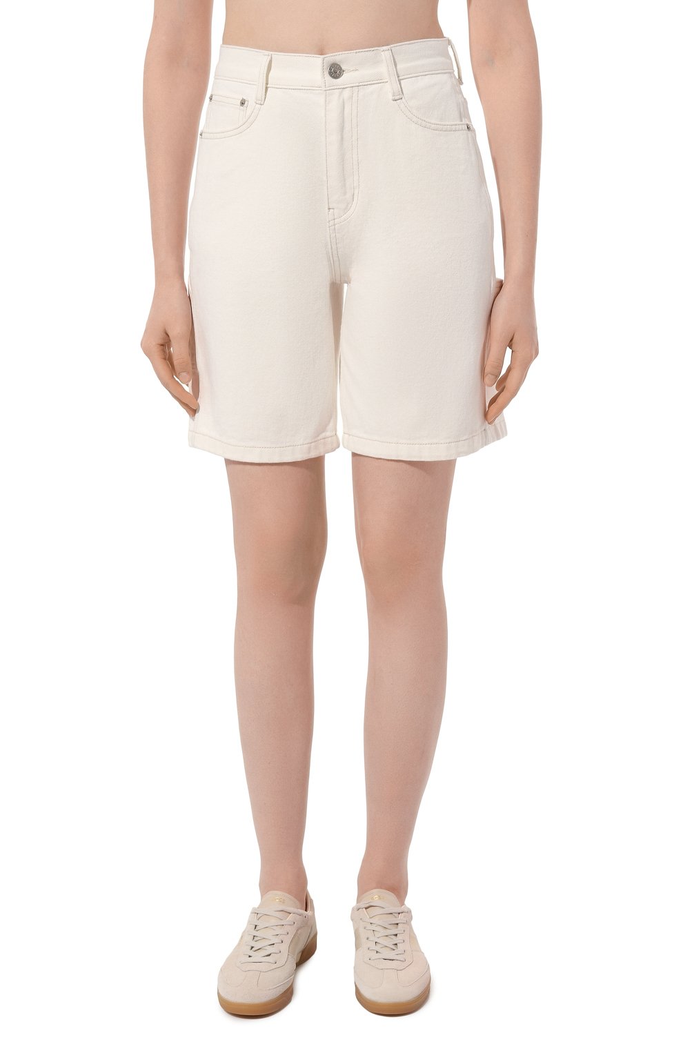 Джинсовые шорты DUNST белого цвета по цене 12950 руб., арт. UDPA4A2150W, фото 3 Джинсовые шорты DUNST, арт. UDPA4A2150W, фото 3