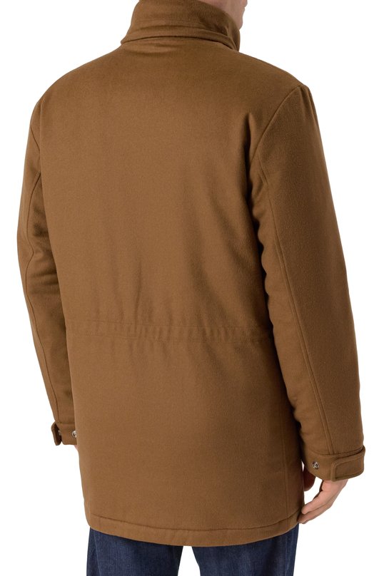 Парка из шерсти и кашемира 12 STOREEZ 127502 Коричневый  127502 Фото 6