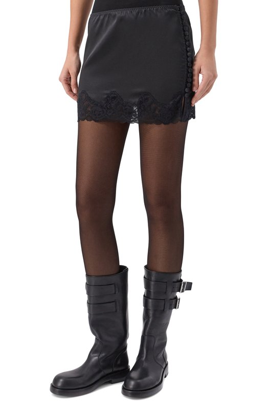 Атласная юбка Daniil Antsiferov DA_1905 Чёрный  DA_1905 Фото 3