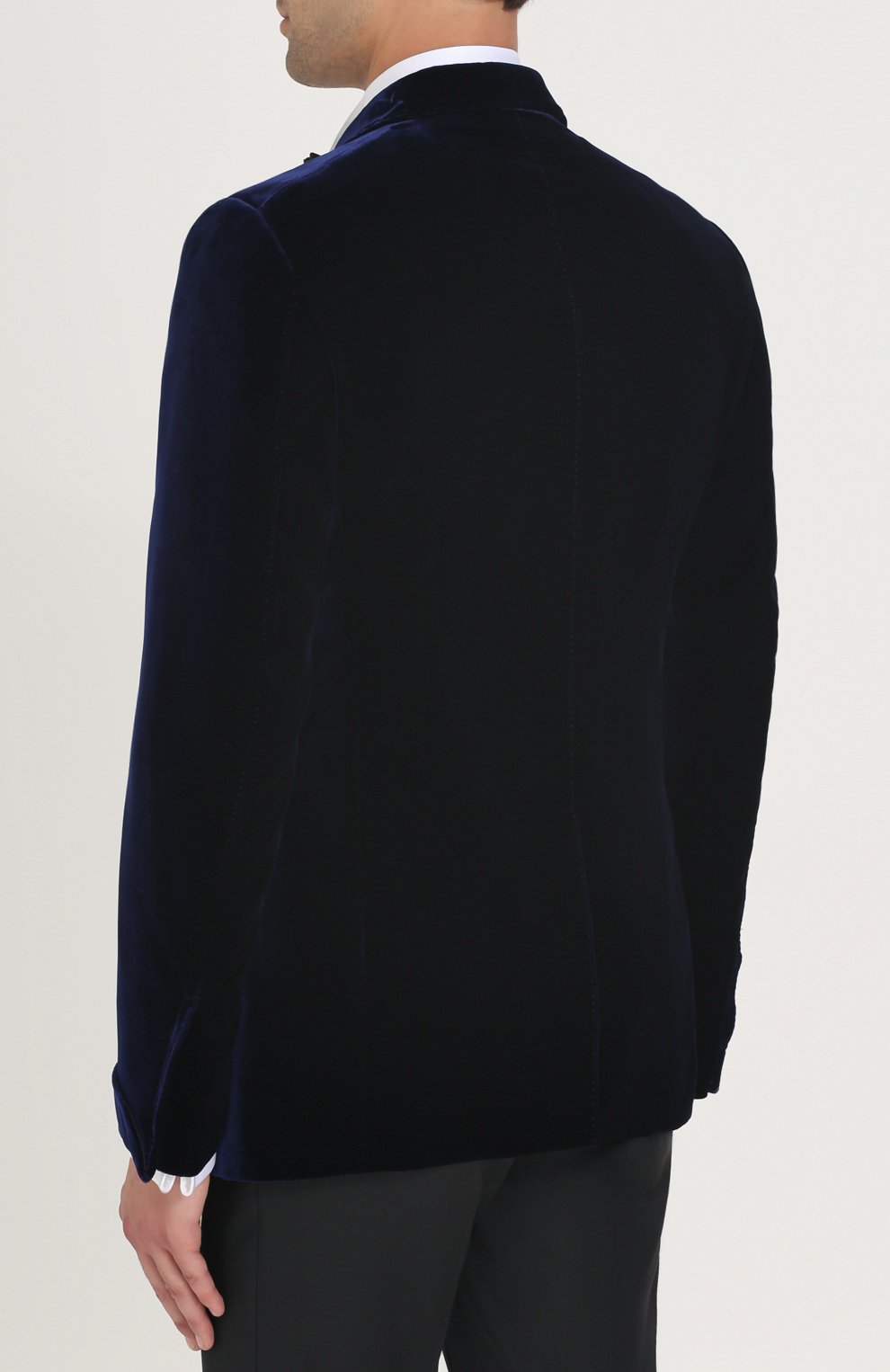 Бархатный однобортный пиджак TOM FORD, арт. 271R40/11SQ40, фото 4
