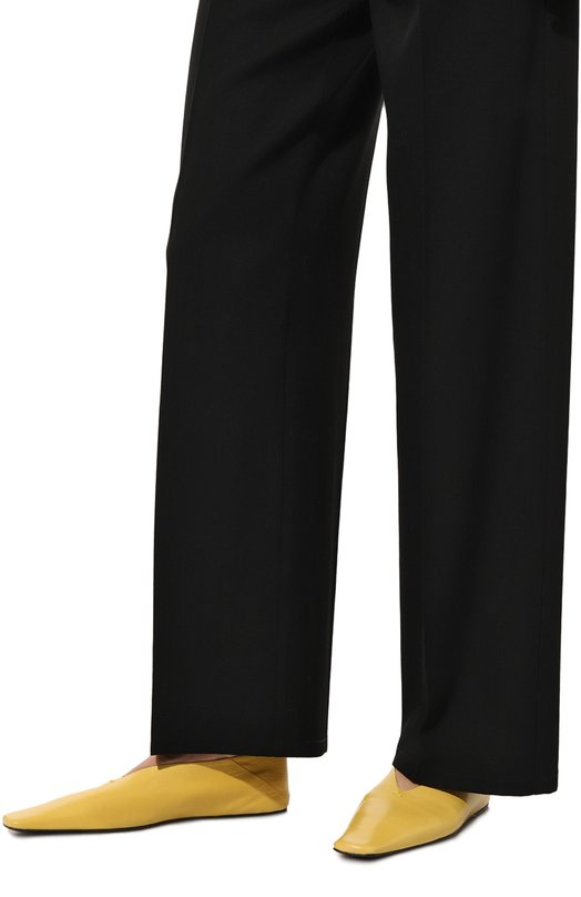 Кожаные балетки Jil Sander J16WZ0003P4864 736 Жёлтый  J16WZ0003P4864 736 Фото 3