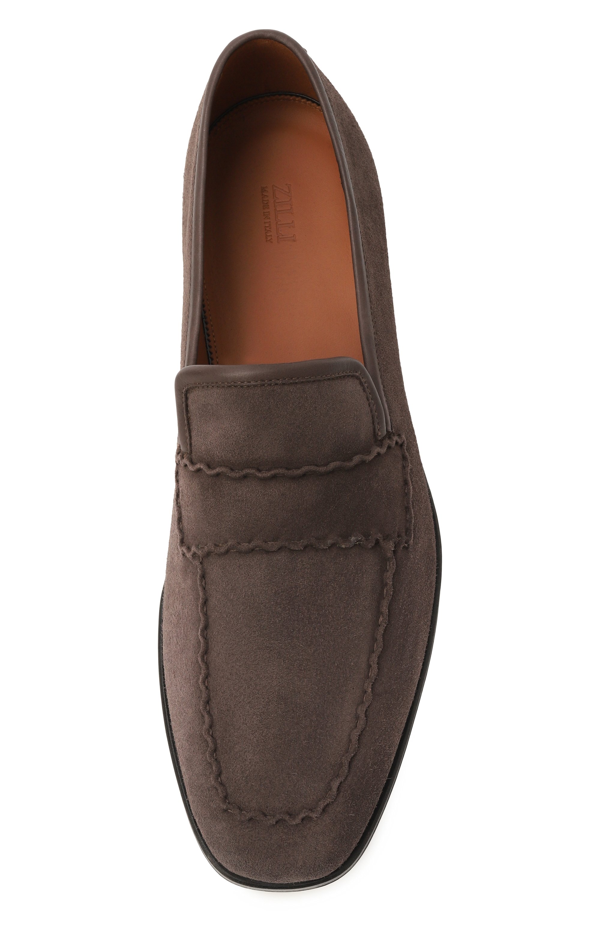 Замшевые лоферы ZILLI, арт. H0174AM1107VLSW03, фото 6