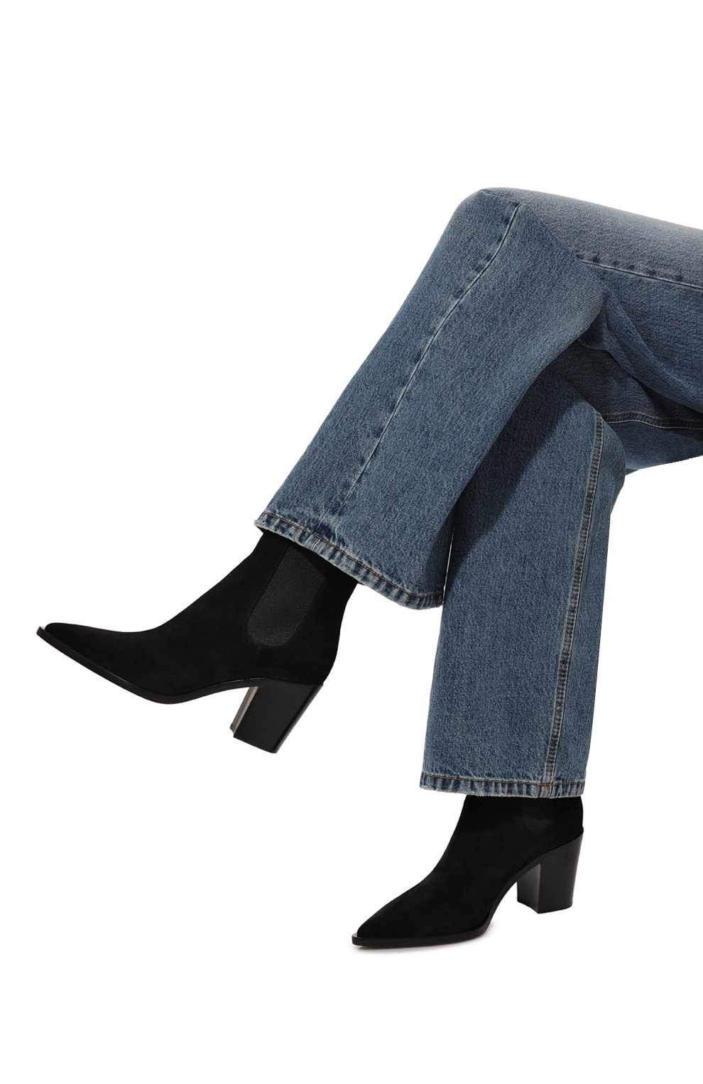 Замшевые ботильоны romney 70 GIANVITO ROSSI, арт. G72968.70CU0.SUENER0, фото 3