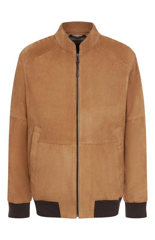 Замшевый бомбер Windsor B0RELL03-L/1300160L Бежевый B0RELL03-L/1300160L