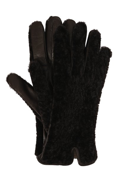 Женские перчатки из овчины MANZONI24, арт. 24MGUANTI-S23L8X/