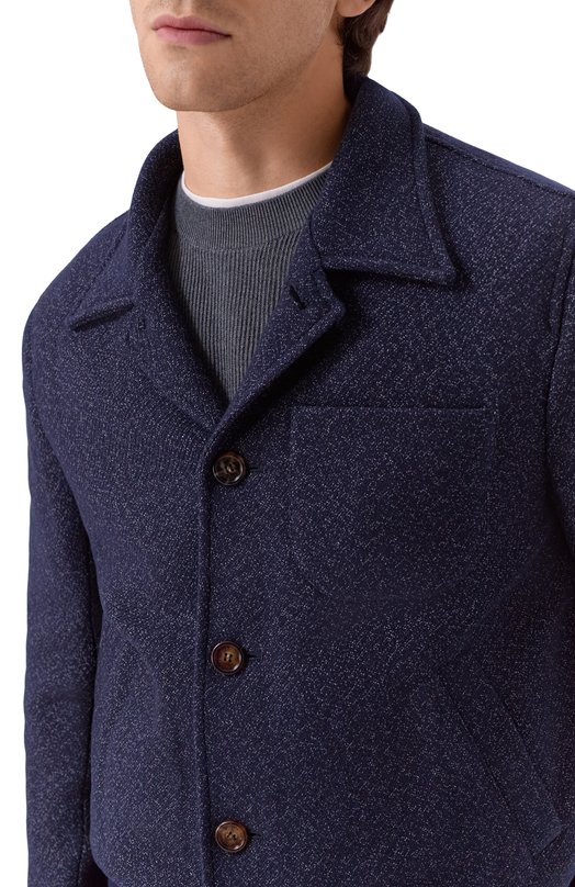 Кашемировый бомбер Brunello Cucinelli MV4246558 Синий  MV4246558 Фото 5