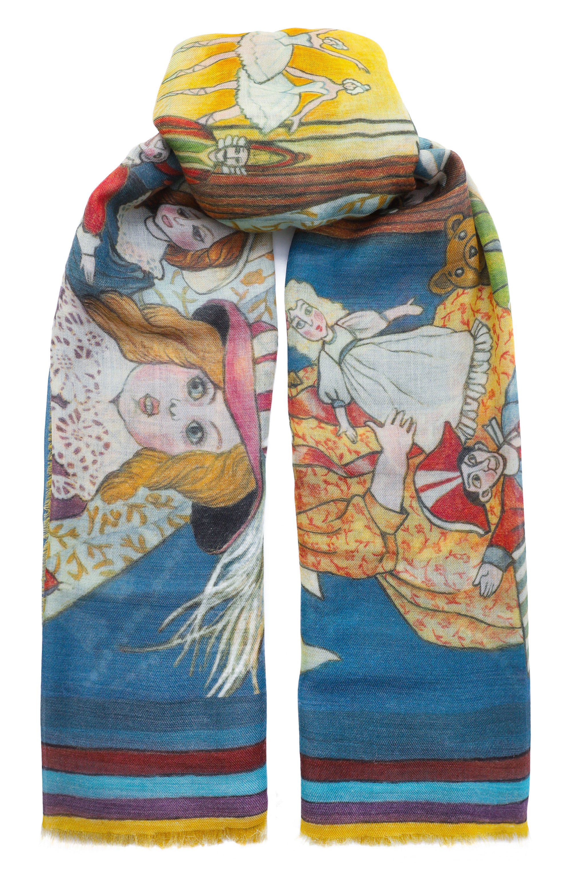 Шаль щелкунчик из кашемира и шерсти GOURJI, арт. 91264655/41114, фото 1