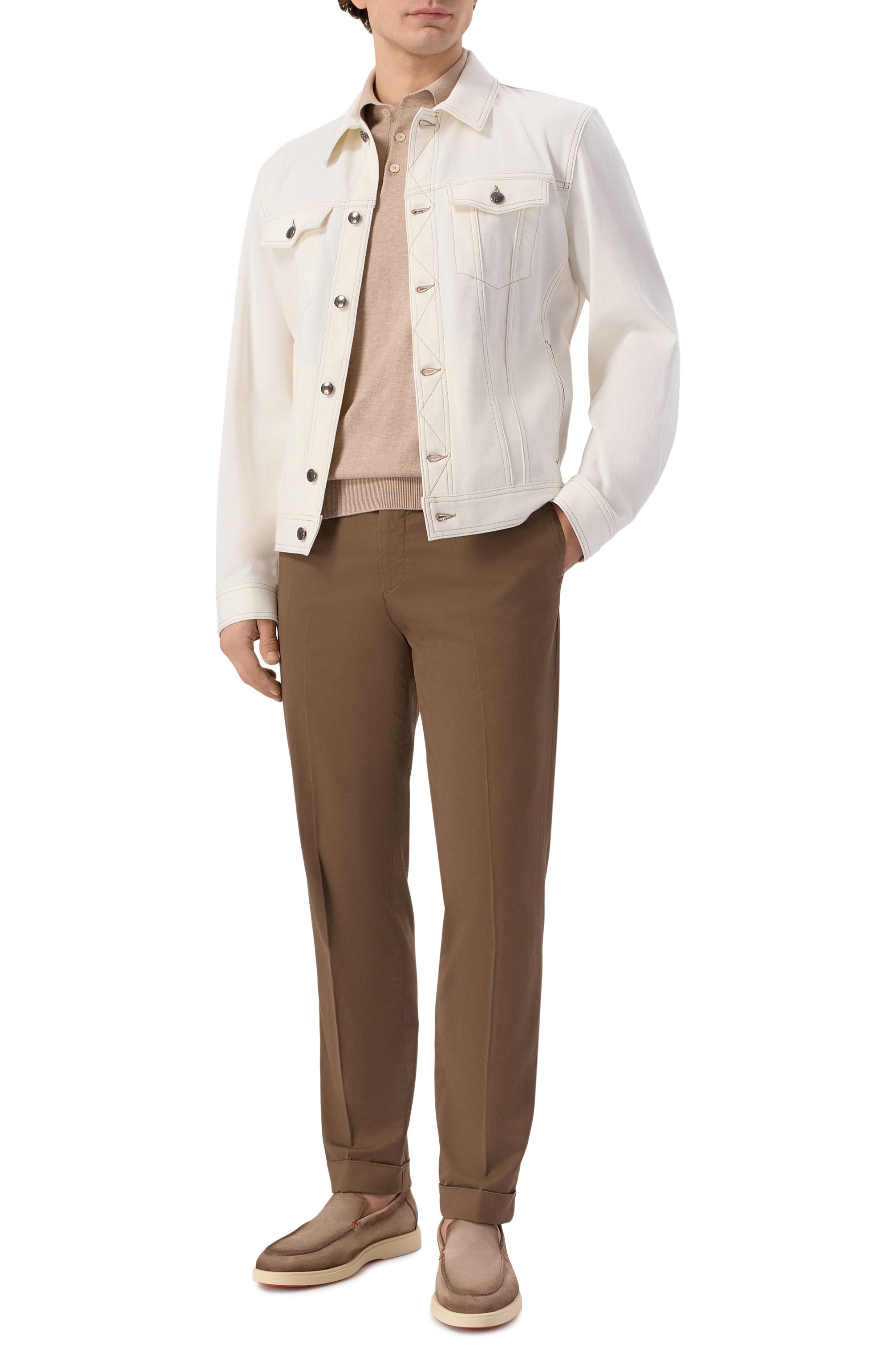 Хлопковое поло ANDREA CAMPAGNA, арт. M5426-8056, фото 2