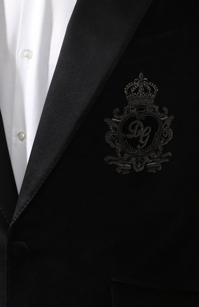 Пиджак из смеси хлопка и шелка DOLCE & GABBANA, арт. G2MD9Z/GEF96, фото 5