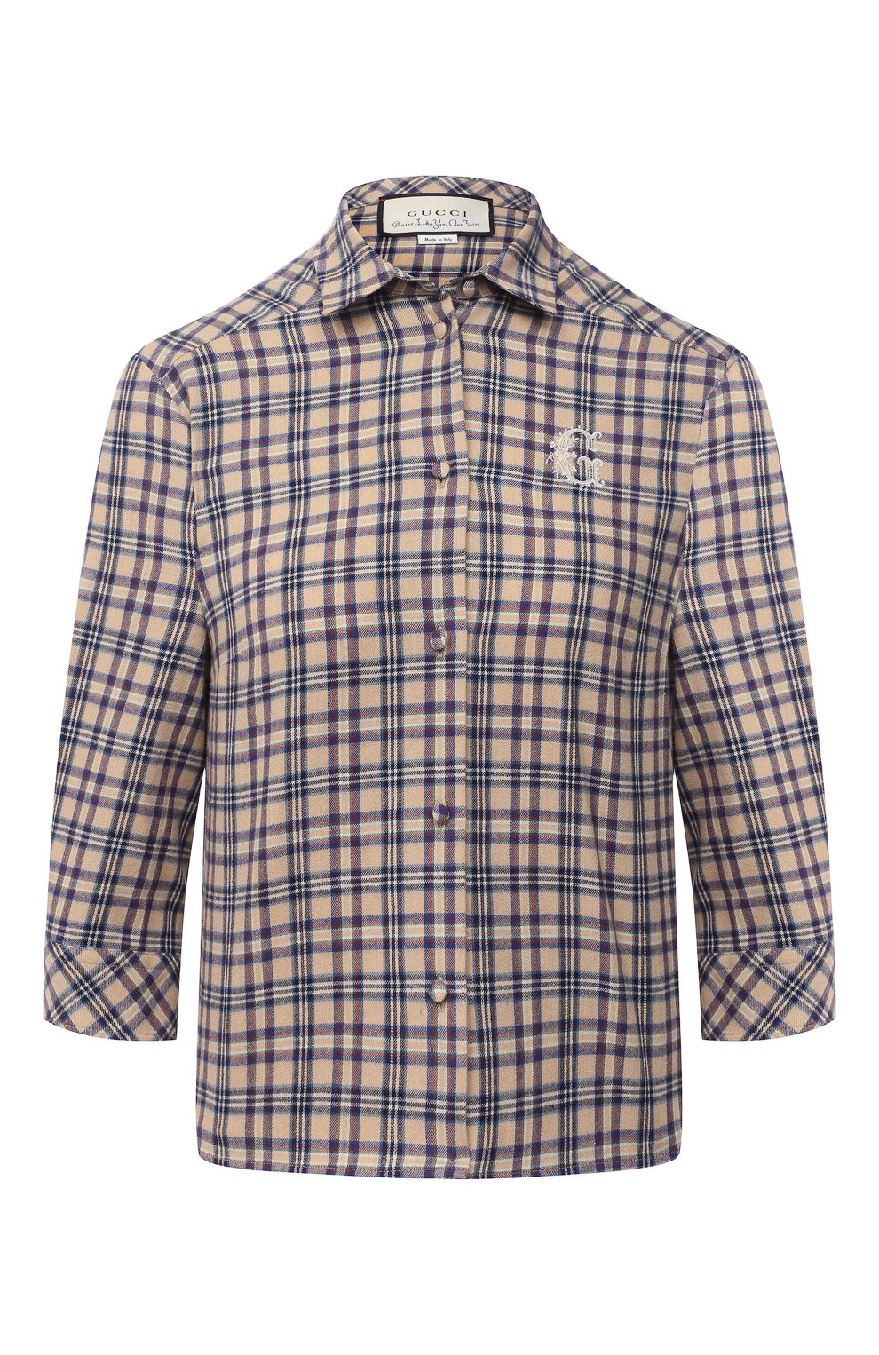 Рубашка из хлопка и шерсти GUCCI, арт. 633305/ZAFZQ, фото 1