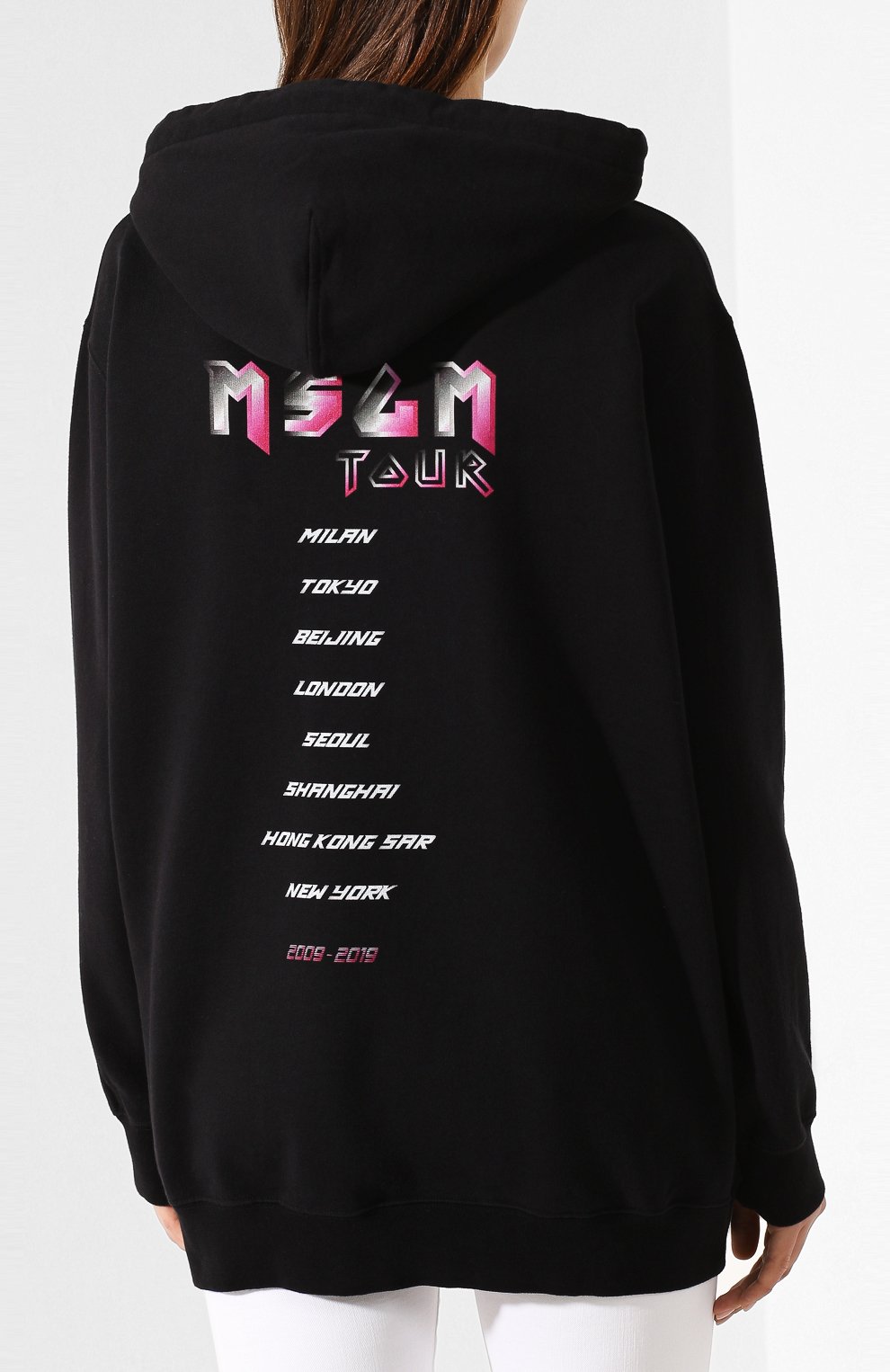Хлопковое худи MSGM, арт. 2842MDM288 207499, фото 4