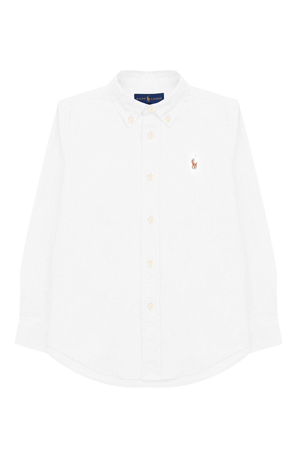 Рубашка из хлопка и льна RALPH LAUREN белого цвета по цене 8710 руб., арт. 322737246, фото 1 Рубашка из хлопка и льна RALPH LAUREN, арт. 322737246, фото 1