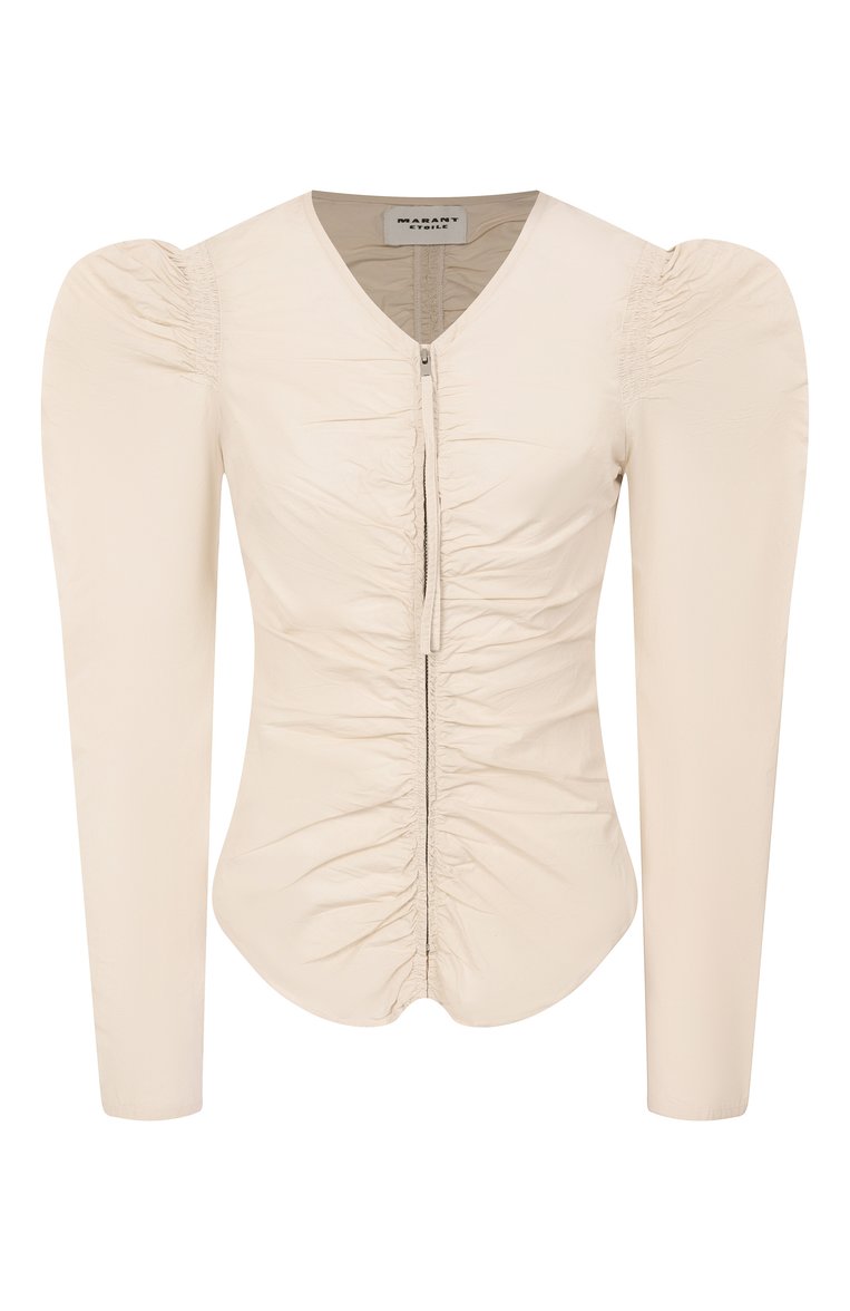 Хлопковая блузка ISABEL MARANT ETOILE, арт. HT0573FA/C1J06E, фото 1
