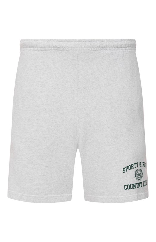Хлопковые шорты Sporty and Rich SH039606218GY03 Серый SH039606218GY03