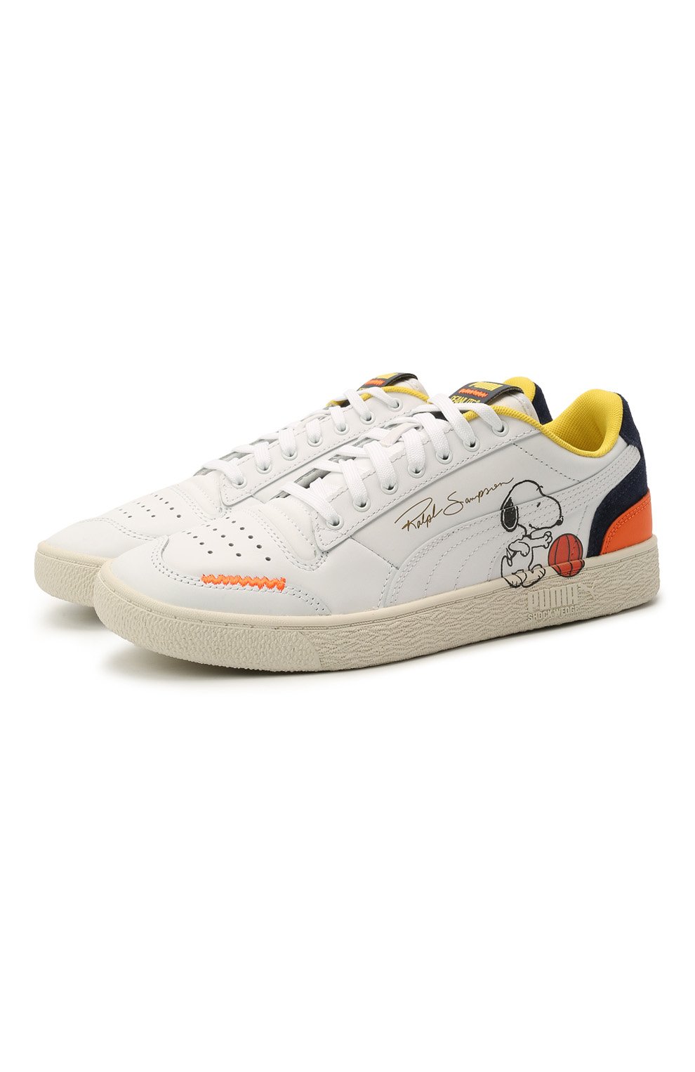 Кожаные кеды puma x peanuts ralph sampson PUMA, арт. 37551601, фото 1