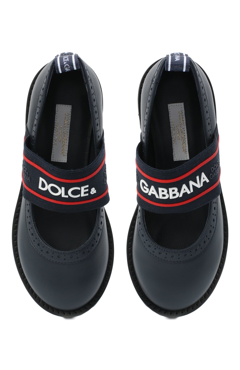 Кожаные туфли DOLCE & GABBANA, арт. D10960/AW087/29-36, фото 4